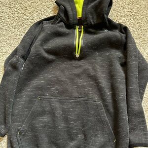 Gray Hoodie with Neon Accents